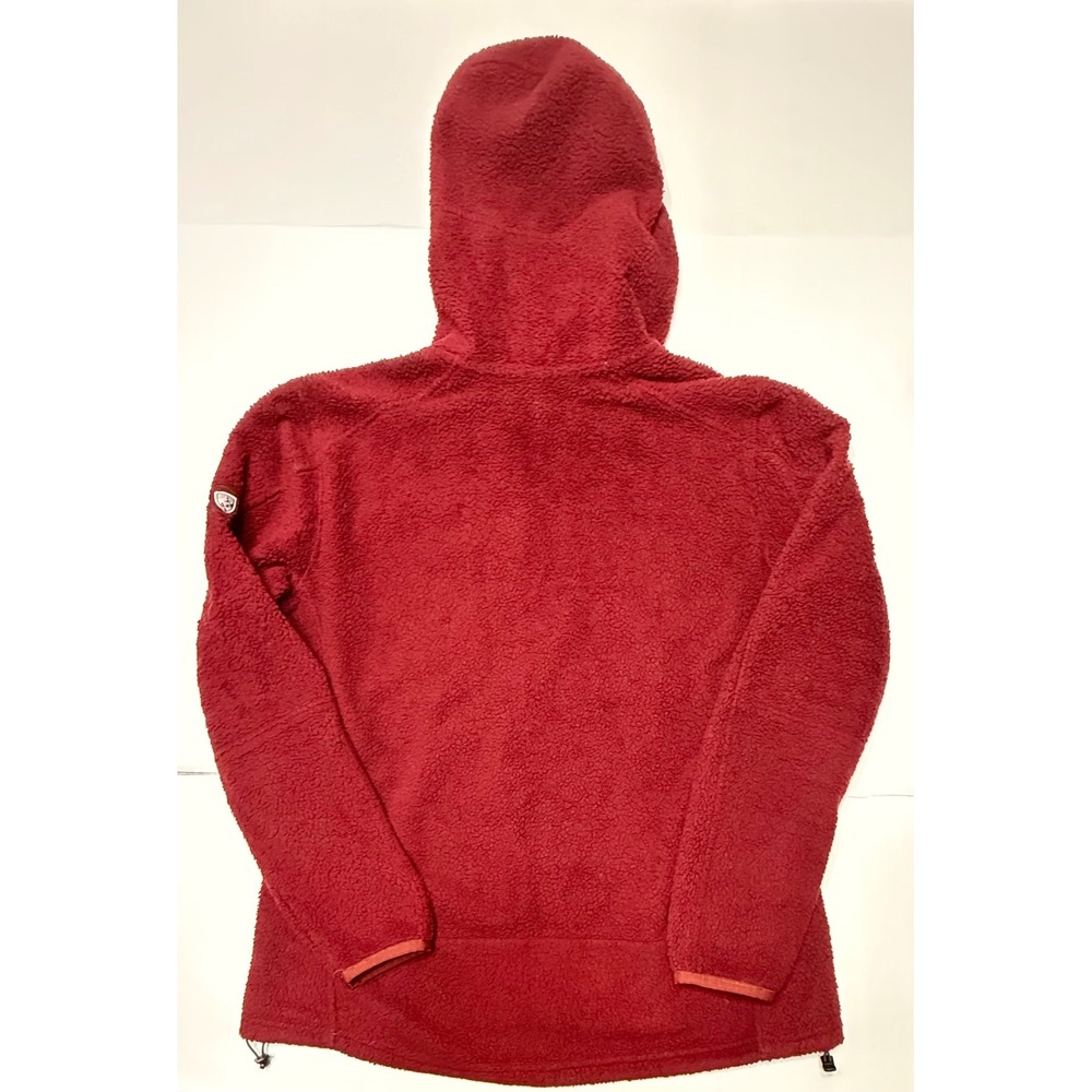 Kuhl Flight Hoody Womens XL Burgundy Red Fleece 1/4 Zip‎ Pullover Jacket - Picture 4 of 7